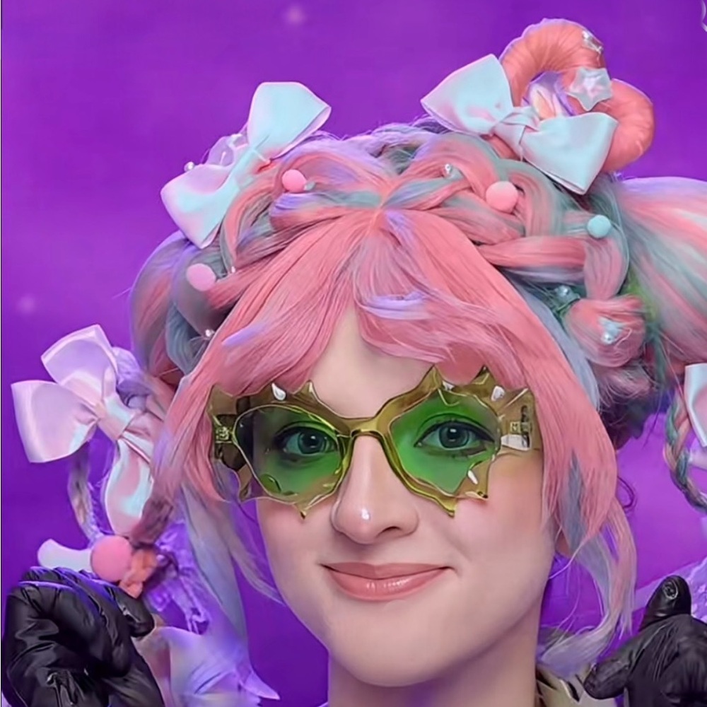 Statement Fantasy Sunglasses Irregular Star Frame, Y2K Harajuku Fairycore Style